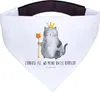 Mr. & Mrs. Panda Halstuch Katze König - Weiß - Geschenk, Produktbild-Vorschau 1