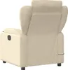 vidaXL Massagesessel Creme Stoff Produktbild-Vorschau 5