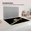 KitchenYeah© Herdabdeckplatte Frosch - Pflanze - Schwarz , Produktbild-Vorschau 3