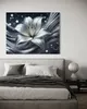 Obraz na plátně stříbrný květ abstrakce 60x40 Feeby Náhled obrázku produktu 2