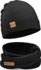 Bubalove | Kinder Beanie Mütze | Loop Schal | SET | Schwarz Produktbild-Vorschau 1