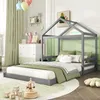 A child's bedroom with a house-shaped bed. Produktbild-Vorschau