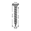 SPAX Senkkopf 4.0x 60 VG Torx 20 verzinkt schwarz mit Produktbild-Vorschau 17
