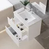 60 cm Badmöbel-Set Unterschrank mit dick Keramik waschtisch Produktbild-Vorschau 2