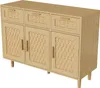 UnboxG Komoda z litego drewna dębowego 107,9 x 40 x 80 cm – Podgląd zdjęcia produktu 13