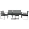 A set of outdoor furniture including a sofa and two chairs with two small tables, displayed on a white background. Náhľad obrázku produktu