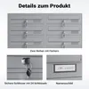 System skrzynek na listy Wiltec 12 w kolorze srebrnym 945 x Podgląd zdjęcia produktu 13