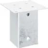 vidaXL Supporto per palo quadrato 4 pezzi Argento 91x91mm Anteprima dell’immagine prodotto 5