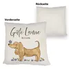 Dackel mit Blume Kissen mit Spruch Gute Laune Kissen Produktbild-Vorschau 3