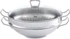 Pánev WOK nerezová se skleněnou poklicí – O 36 cm – Nanjing Náhled obrázku produktu 1
