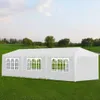 dkd-home-decor Partyzelt 9 x 3 x 2,55 m Weiß PE-Dach und Produktbild-Vorschau 2