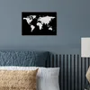 MuchoWow® Poster Weltkarte - Weiß - Grau 30x20 cm - Plakate Produktbild-Vorschau 4
