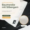 Earthle Earthing Erdungskissenbezug, Baumwolle und Silber, Produktbild-Vorschau 4
