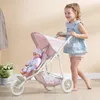 Olivia's Little World Růžový kočárek pro panenky s puntíky Náhled obrázku produktu 5