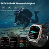 A diver in the ocean with a smartwatch displaying fitness data. Produktbild-Vorschau