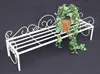 DanDiBo Ławka na kwiaty metalowa biała 75 cm Stojak na Podgląd zdjęcia produktu 5