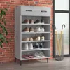 vidaXL Schuhschrank Grau Sonoma 60x35x105 cm Holzwerkstoff Produktbild-Vorschau 2