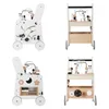 Carrello girello in legno per neonati | 33 x 33 x 47 cm | Anteprima dell’immagine prodotto 5