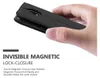 A hand holding a black phone case with a magnetic closure. Náhled obrázku produktu