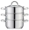 Cooks Professional Dampfgartopf aus Edelstahl, 3 Etagen | Produktbild-Vorschau 1