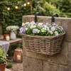 Mica Decorations Korb Marcia - 30x19x15 cm - Rattan - Grau Produktbild-Vorschau 6