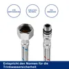 Wasserfall Waschtischarmatur Hoch, 304 Edelstahl Kalt Warm Produktbild-Vorschau 10