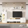 TV Wohnwand Set 3-teilig,Hochglanz TV Wohnzimmermöbel-Set Produktbild-Vorschau 1