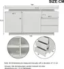 okwish Sideboard Schrank Modern Wohnzimmer Beistellschrank Produktbild-Vorschau 7