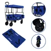 Carro de mano Arebos con toldo, color azul, 850 mm, 450 mm, Vista previa de la imagen del producto 7