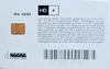 The back of a smart card with text and a barcode. Anteprima dell’immagine prodotto
