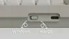 Close-up of the side of a keyboard showing a switch and USB-C port. Produktbild-Vorschau