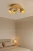 LUXOLAR - LED Deckenleuchte 3-flammig Beige/Gold E27 60W - Produktbild-Vorschau 2
