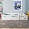 Lit bébé en bois de pin avec étagère ouverte, sommiers Voir les images du produit 6
