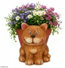 Übertopf Chrissi Katze Blumen Pflanzen Magnesiumoxid innen Produktbild-Vorschau 1