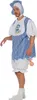 A man wearing a baby costume, holding a pacifier. Produktbild-Vorschau