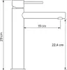 Silla | Waschtischarmatur - Chrom - 25 cm Höhe - Produktbild-Vorschau 2