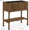 Relaxdays – podwyższona grządka, folia, półka, wys. x szer. Podgląd zdjęcia produktu 4