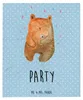 Mr. & Mrs. Panda Kuscheldecke Bär Party - Blau Pastell - Produktbild-Vorschau 1