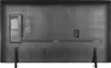 The back of a television set, showing ports and stand attachments. Produktbild-Vorschau