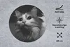 MuchoWow® Mauspad Mousepad Tierprofil Katze in schwarz und Produktbild-Vorschau 2
