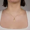 Gold Anhänger Kreuz  mit Goldkette massiv 333 - 8 Karat Produktbild-Vorschau 2