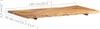 vidaXL Tischplatte Massivholz Akazie 100x(50-60)x2,5 cm Produktbild-Vorschau 7