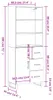 vidaXL Highboard Weiß 69,5x34x180 cm Holzwerkstoff Produktbild-Vorschau 8