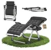 XMTECH Gartenliegestuhl klappbar mit Polster & Kopfkissen, Produktbild-Vorschau 11