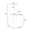 Sedia design moderno in polipropilene per cucina sala da Anteprima dell’immagine prodotto 8