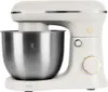 A studio shot of a cream-colored stand mixer with a silver bowl. Produktbild-Vorschau