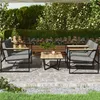 Outsunny Gartenmöbel Set 4 Personen wetterfest Produktbild-Vorschau 9
