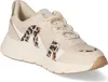 A single beige sneaker with leopard print accents is shown against a white background. Produktbild-Vorschau
