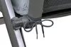 A close-up of a chair cushion tie and adjustment knob. Produktbild-Vorschau