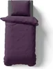2-tlg Mikrofaser UNI Bettwäsche 135x200 + 80x80 cm Produktbild-Vorschau 1